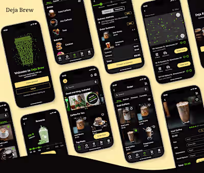 Deja Brew (Cafe App) - UX/UI Case Study :: Behance