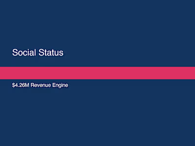 Social Status: $4.26M Revenue Engine from Scratch