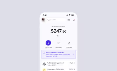 Designed a mobile app empowering creators to monetize datasets