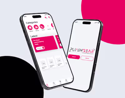 Mobile App Design – Created with Adobe XD