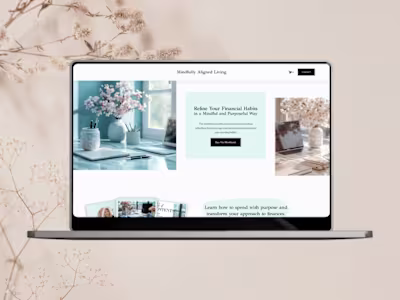 Shelly Schell Financial Workbook Landing Page — Woven Laurel