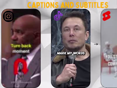 Captions for youtube shorts videos 