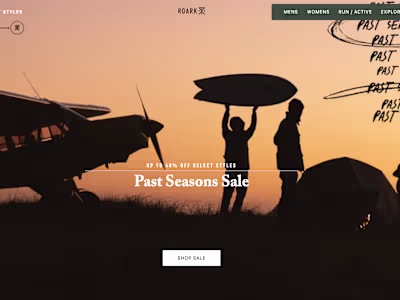 Roark Adventure Website Design