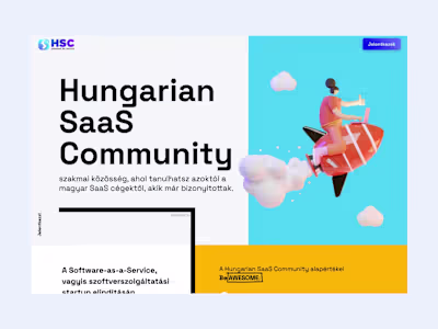 SaaS community landing page