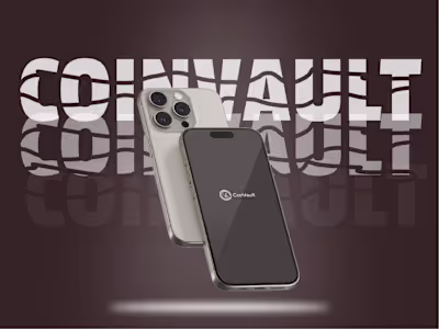 CoinVault — Blockchain Asset & Transaction UI/UX Design