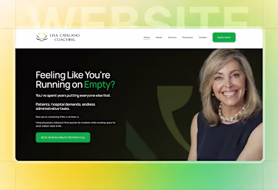 Lisa Catalano Coaching Brand & Website Transformation