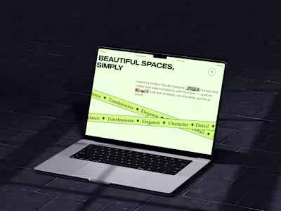 This project was for an interior design studio. The main goa...