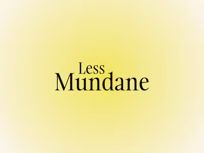 Introducing Less Mundane ✨ my design studio built for bold b...