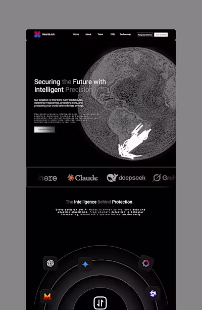 Merging precision and imagination, this landing page explore...