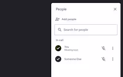 Google Meet Participants Checklist