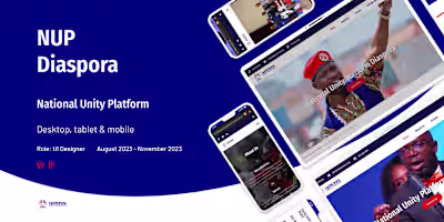 NGO - NUP Diaspora Website :: Behance