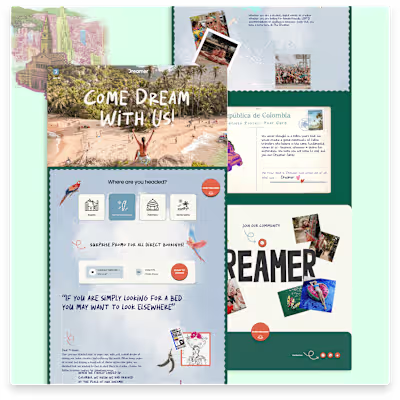 Dreamer Travel Booking Web Design