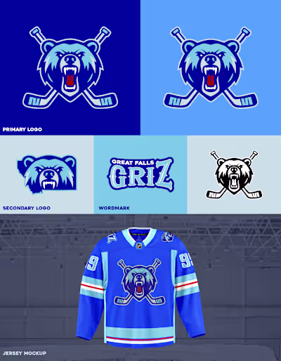 Great Falls Griz Brand Identity Design