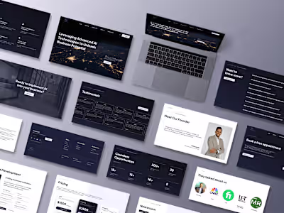 Designed and developed a responsive website with UX/UI design