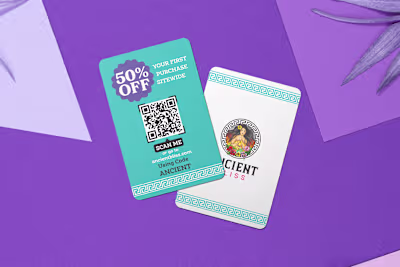 ANCIENT BLISS Promotional Card (Natural Supplements) :: Behance