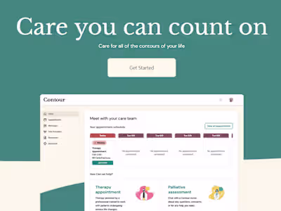 Contour Health | Frontend Lead, Backend Integration