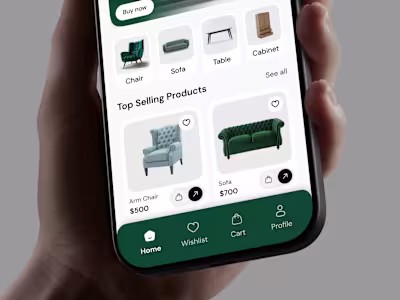 Modern Furniture E-Commerce Mobile App