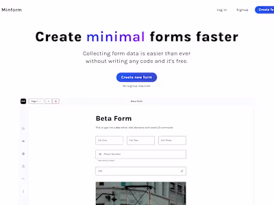Minform - Form Builder