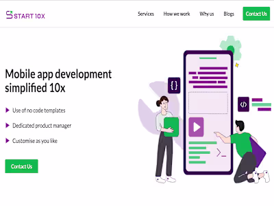 Mobile Development Agency Portfolio Website