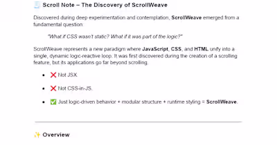 ScrollWeave 