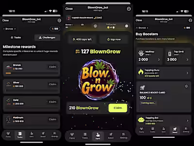  Blow n Grow | Blockchain Telegram Clicker Game