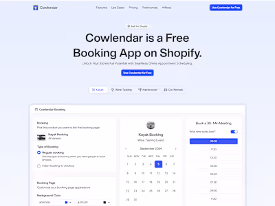 Cowlendar Website Design & Framer Developement