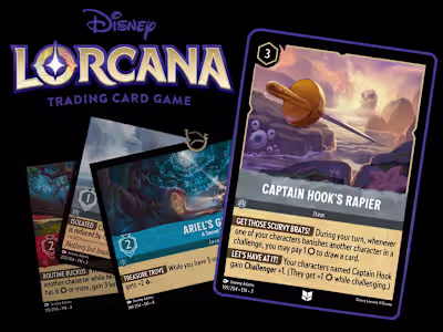 Disney Lorcana Digitally Painted Cards