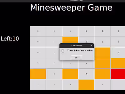Minesweeper Game In Python and Tkinter