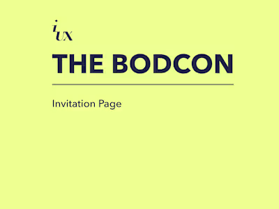 Invitation Page for Body-Confidence Event