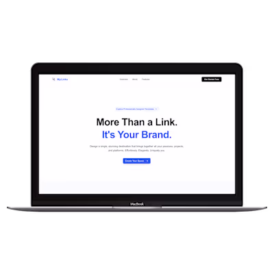 Mylinks landing page