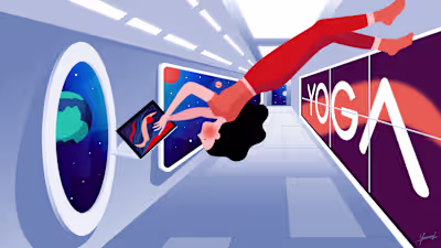 LENOVO - Illustrations for the Yoga Book 9i