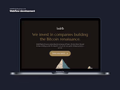 Landing page development
