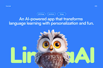 Gamified AI language Learning Mobile App (UI/UX)