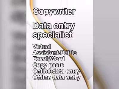 Copywriter,virtual Assistant 