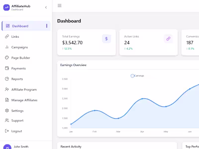 AffiliateHub - Dashboard