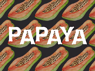 PAPAYA BRAND IDENTITY — DESIGN — ISH STUDIO
