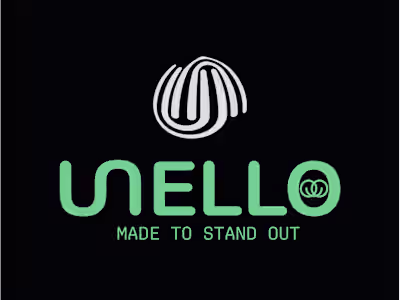 "Excited to share the new logo for UELLO! The design feature...