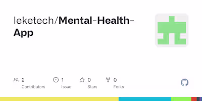 GitHub - leketech/Mental-Health-App