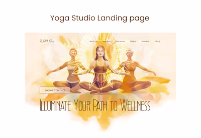 Solasana Yoga Studio Web site :: Behance