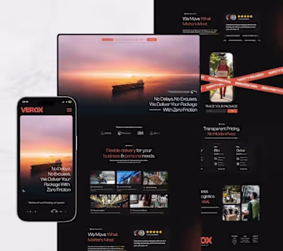 Responsive Website Design for Shipping Company