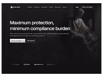 Evervault: Hero section