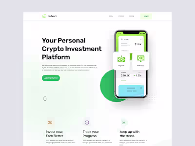 Redxam Fintech SaaS Website Landing Page Design