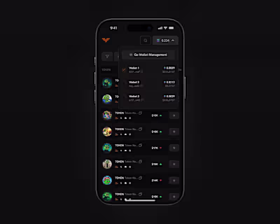 Trenchex mobile app — designed by Chick Studio