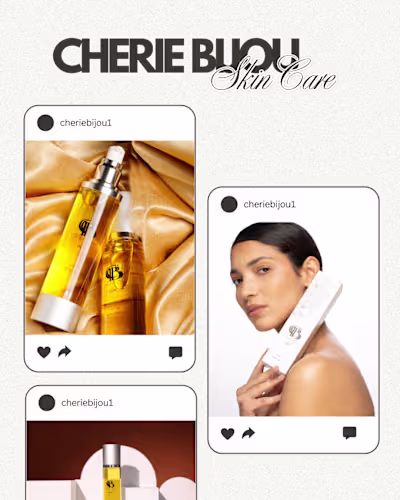  Brand Shoot & Strategy for Cherie Bijou Skincare