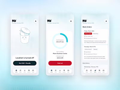 Seamless UX/UI for Payouts, Supply Orders, and Work Tracking