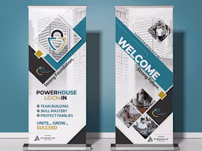 80" x 31.5" Pop Up Retractable Banners 