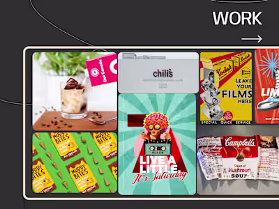 Landing page for an Ad Agency