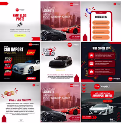 Content Creation for Car Import Specialist