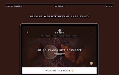 Brioche website Revamp case Study :: Behance