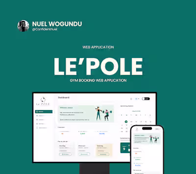 Le'Pole Gym Booking Web App